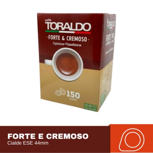 Caffé Toraldo Forte&Cremoso E.S.E. POD (150 db. a dobozban; 99 Ft./db.)