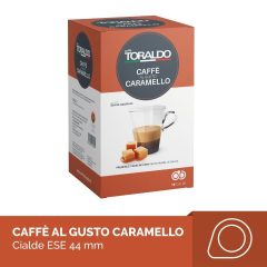   Caffe Toraldo Caramello karamellás ízesítésű kávé párna (18 db a dobozban; 150 Ft/db)