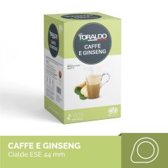   Caffe Toraldo Ginseng ginzeng ízesítésű kávé párna (18 db a dobozban; 150 Ft/db)