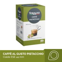  Caffe Toraldo Pistacchio pisztácia ízesítésű kávé párna (18 db a dobozban; 150 Ft/db)
