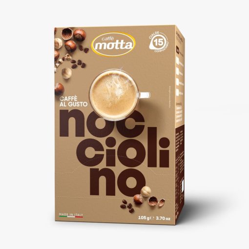 Caffe Motta Mogyoró ízesítésű kávé párna (15 db a dobozban; 180 Ft/db)