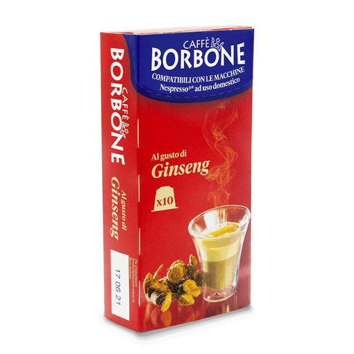 Caffé Borbone GINSENG Respresso kávékapszula (10 db a dobozban; 99 Ft/Db.)