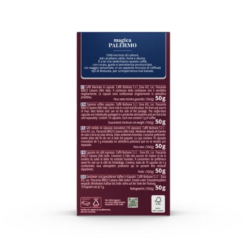 CAFFE BORBONE MAGICA PALERMO RESPRESSO KÁVÉKAPSZULA (10 DB A DOBOZBAN; 129 FT/DB)