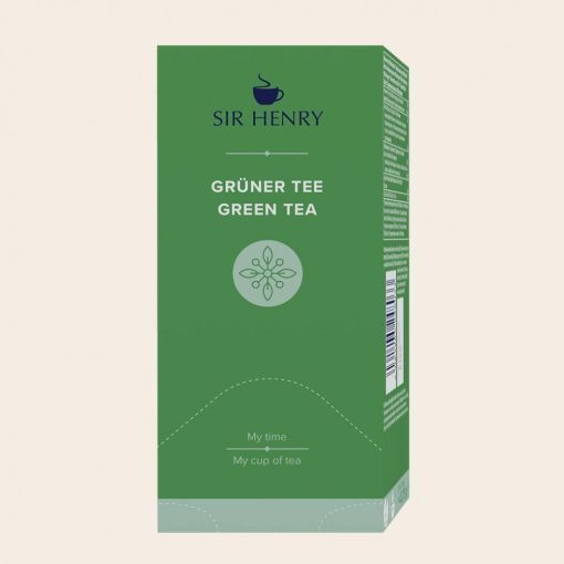 Sir Henry Zöld Tea  25x1,75g egyenként csomagolva aromazáró tasakban