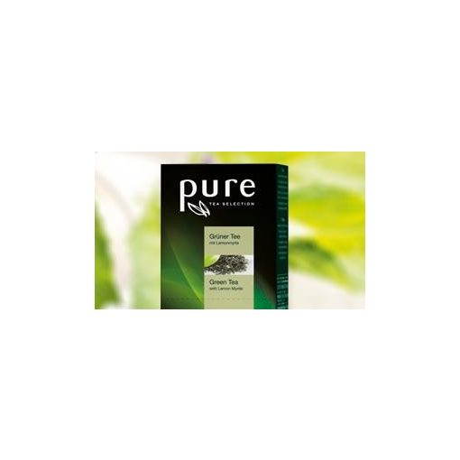 PURE Zöld tea citrommirtusszal   25x2g egyenként csomagolva aromazáró tasakban