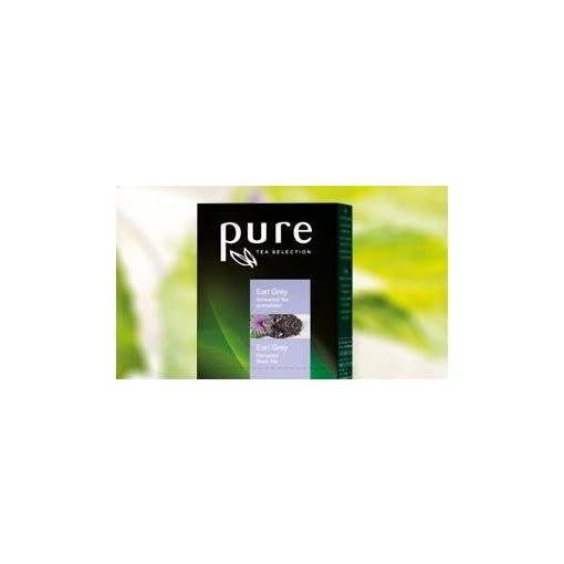 PURE Earl Grey tea 25x2,5g egyenként csomagolva aromazáró tasakban