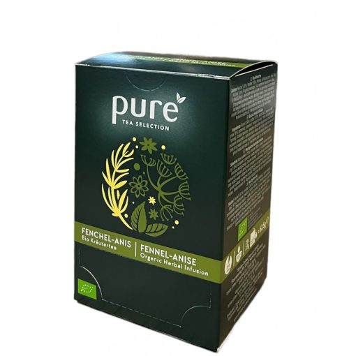 PURE Édeskömény-Ánizs tea 25x2,5g egyenként csomagolva aromazáró tasakban
