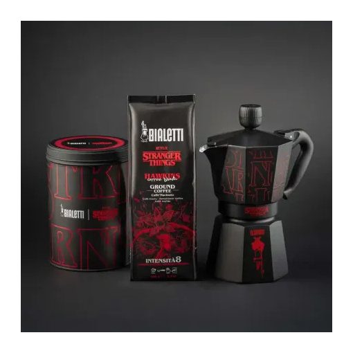 BIALETTI STRANGER THINGS ŐRÖLT KÁVÉ 250G FÉMDOBOZBAN
