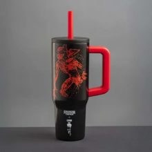 BIALETTI STRANGER THINGS - FÜLES TUMBLER SZÍVÓSZÁLLAL 900ML (STRTH01A)