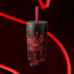 BIALETTI STRANGER THINGS - TUMBLER SZÍVÓSZÁLLAL 600ML 