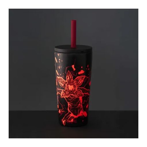 BIALETTI STRANGER THINGS - TUMBLER SZÍVÓSZÁLLAL 600ML 