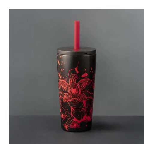 BIALETTI STRANGER THINGS - TUMBLER SZÍVÓSZÁLLAL 600ML 