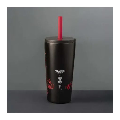 BIALETTI STRANGER THINGS - TUMBLER SZÍVÓSZÁLLAL 600ML 