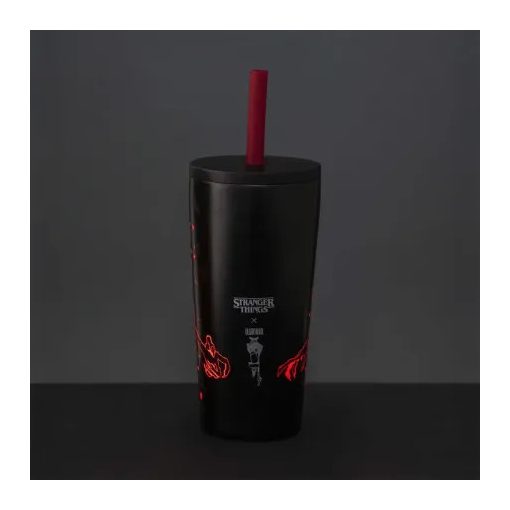 BIALETTI STRANGER THINGS - TUMBLER SZÍVÓSZÁLLAL 600ML 
